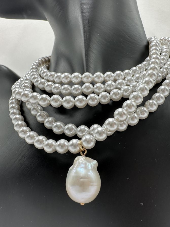 Choker ”Allegria” rafinament clasic și eleganța atemporală - perle de scoică